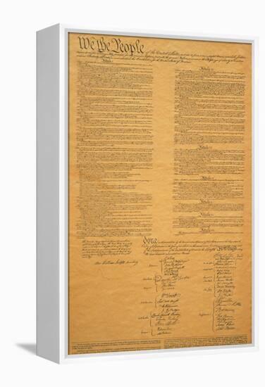 The Original United States Constitution-null-Framed Premier Image Canvas