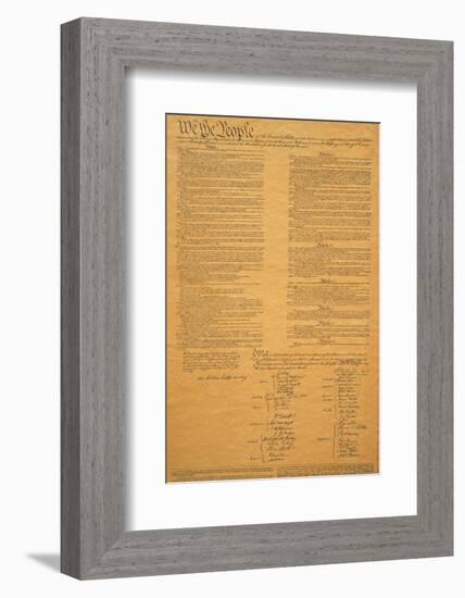 The Original United States Constitution-null-Framed Photographic Print