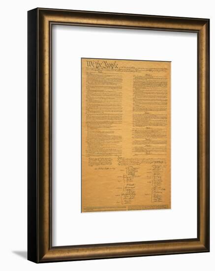 The Original United States Constitution-null-Framed Photographic Print