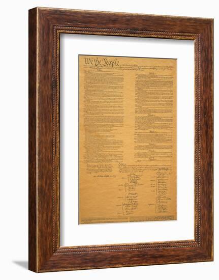 The Original United States Constitution--Framed Photographic Print