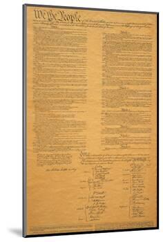 The Original United States Constitution-null-Mounted Photographic Print