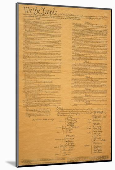 The Original United States Constitution-null-Mounted Photographic Print