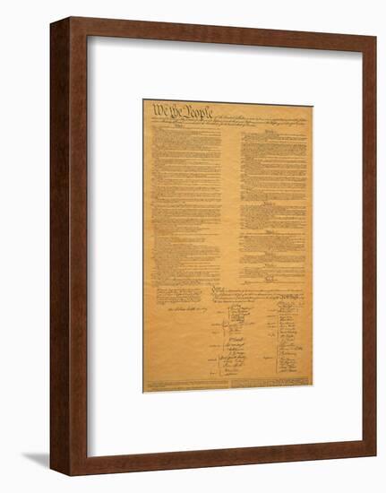 The Original United States Constitution-null-Framed Photographic Print