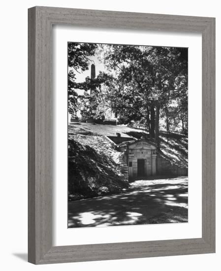 The Original Vault Behind Abraham Lincoln's Tomb-Ralph Crane-Framed Photographic Print