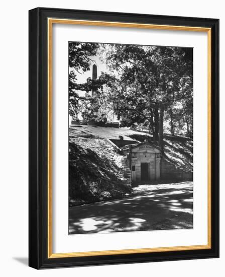 The Original Vault Behind Abraham Lincoln's Tomb-Ralph Crane-Framed Photographic Print