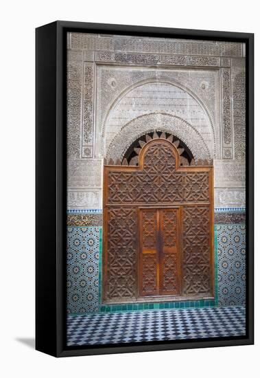 The Ornate Interior of Madersa Bou Inania-Doug Pearson-Framed Premier Image Canvas