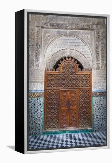 The Ornate Interior of Madersa Bou Inania-Doug Pearson-Framed Premier Image Canvas