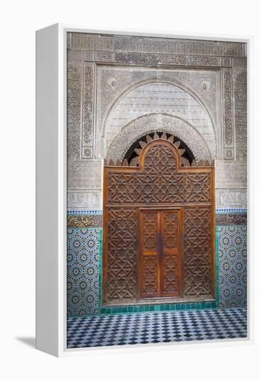 The Ornate Interior of Madersa Bou Inania-Doug Pearson-Framed Premier Image Canvas