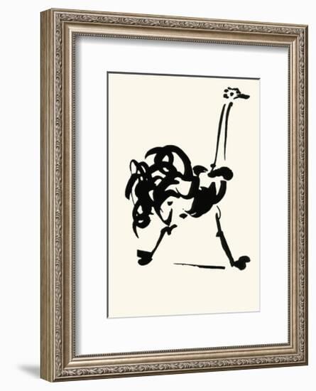 The Ostrich-Pablo Picasso-Framed Serigraph