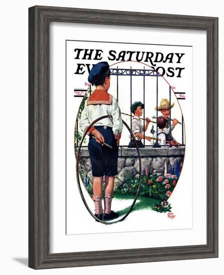 "The Other Half, One," Saturday Evening Post Cover, September 19, 1931-Alan Foster-Framed Giclee Print