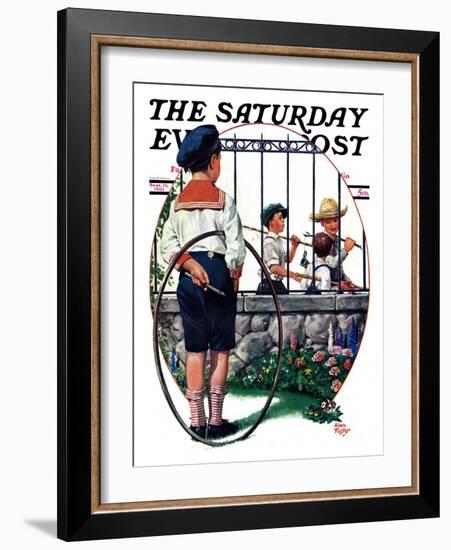 "The Other Half, One," Saturday Evening Post Cover, September 19, 1931-Alan Foster-Framed Giclee Print