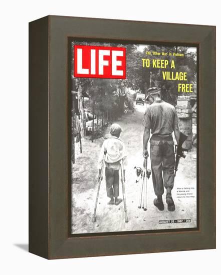 The Other War in Vietnam: To Keep a Village Free, August 25, 1967-Co Rentmeester-Framed Premier Image Canvas