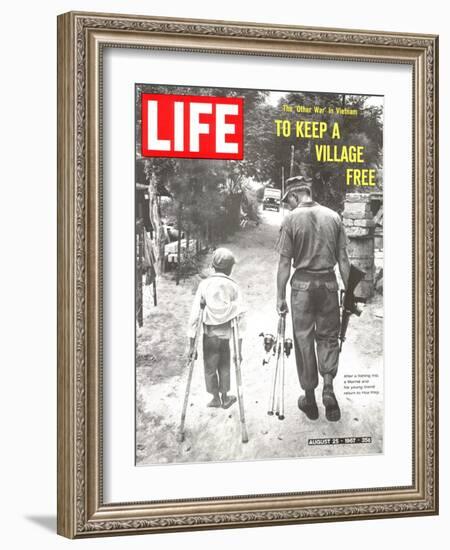 The Other War in Vietnam: To Keep a Village Free, August 25, 1967-Co Rentmeester-Framed Photographic Print