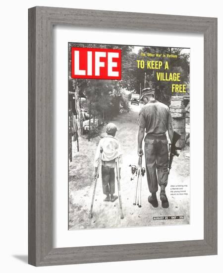 The Other War in Vietnam: To Keep a Village Free, August 25, 1967-Co Rentmeester-Framed Photographic Print