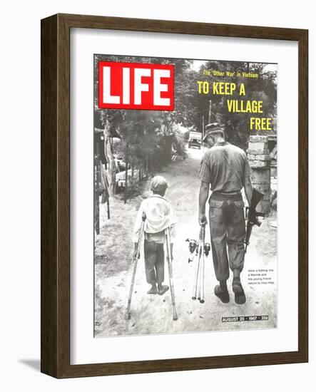 The Other War in Vietnam: To Keep a Village Free, August 25, 1967-Co Rentmeester-Framed Photographic Print