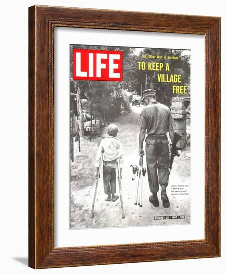 The Other War in Vietnam: To Keep a Village Free, August 25, 1967-Co Rentmeester-Framed Photographic Print