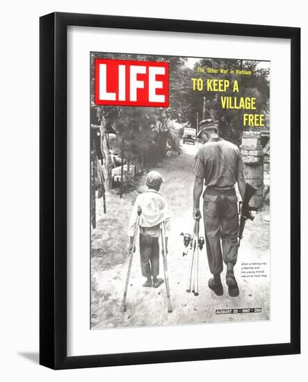 The Other War in Vietnam: To Keep a Village Free, August 25, 1967-Co Rentmeester-Framed Photographic Print