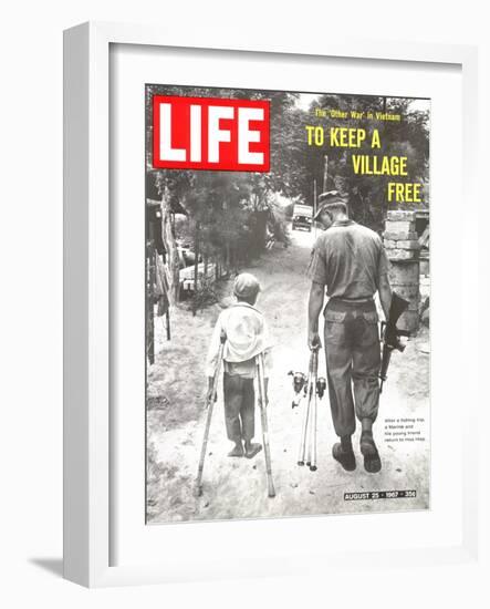 The Other War in Vietnam: To Keep a Village Free, August 25, 1967-Co Rentmeester-Framed Photographic Print