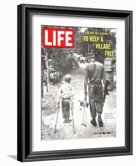 The Other War in Vietnam: To Keep a Village Free, August 25, 1967-Co Rentmeester-Framed Photographic Print