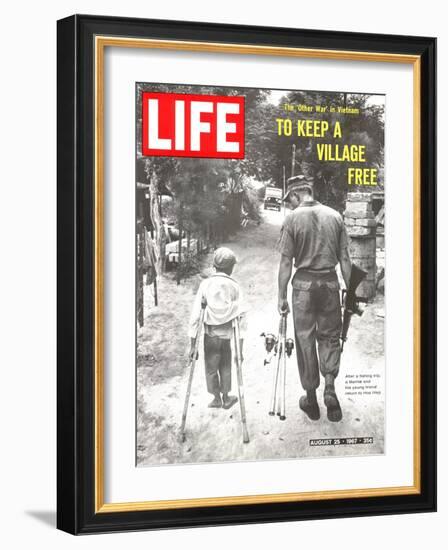 The Other War in Vietnam: To Keep a Village Free, August 25, 1967-Co Rentmeester-Framed Photographic Print