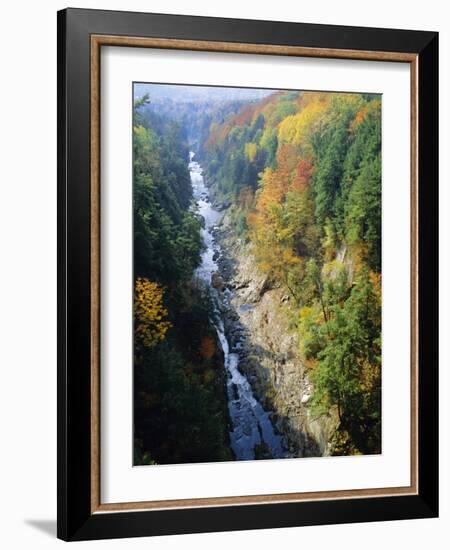 The Ottauquechee River, Quechee Gorge, Vermont, USA-Fraser Hall-Framed Photographic Print