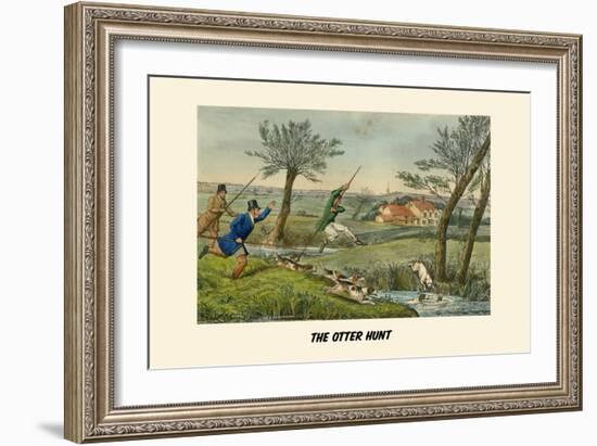 The Otter Hunt-Henry Thomas Alken-Framed Art Print