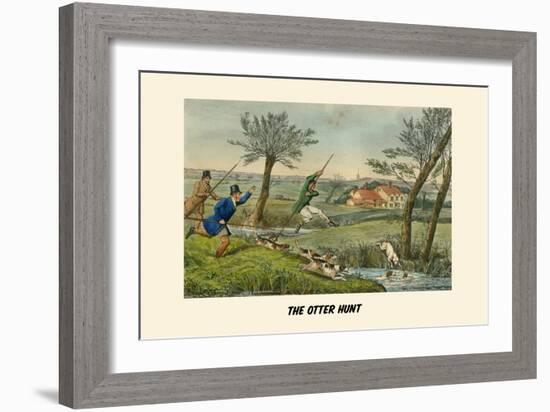The Otter Hunt-Henry Thomas Alken-Framed Art Print