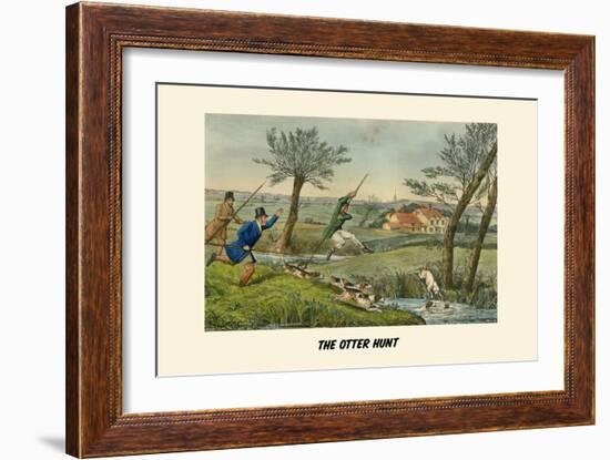 The Otter Hunt-Henry Thomas Alken-Framed Art Print