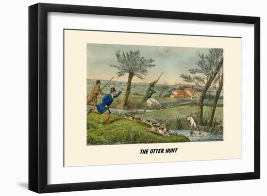 The Otter Hunt-Henry Thomas Alken-Framed Art Print