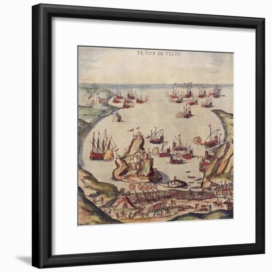 The Ottoman Corsair Khayr Al-Din Barbarossa Against Charles V's Army, 1535-Franz Jansz Post-Framed Giclee Print