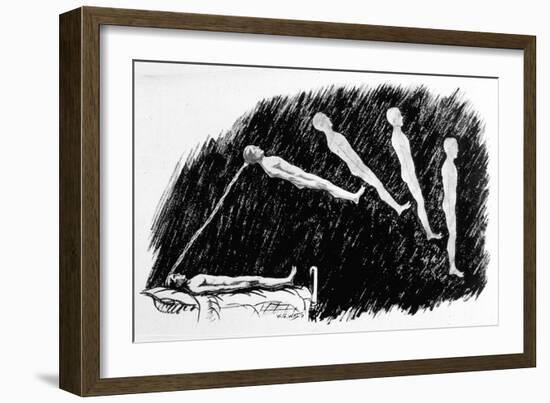 The Out-Of-Body Experience-null-Framed Art Print