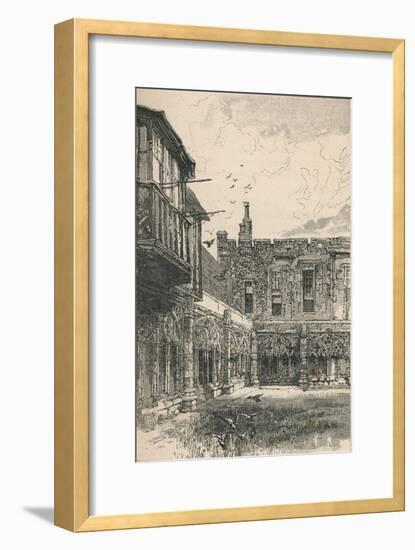 'The Outer Cloisters and Anne Boleyn's Window', 1895-Unknown-Framed Giclee Print