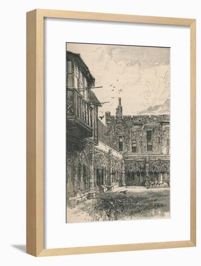 'The Outer Cloisters and Anne Boleyn's Window', 1895-Unknown-Framed Giclee Print