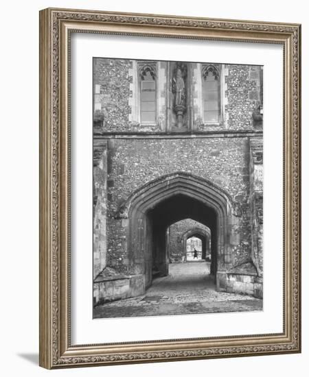 The Outer Gate of Winchester College Which Dates from 1395-Cornell Capa-Framed Photographic Print