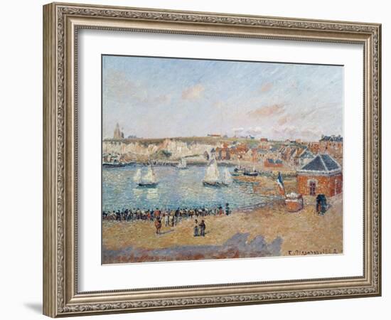 The Outer Harbour at Dieppe, 1902-Camille Pissarro-Framed Giclee Print