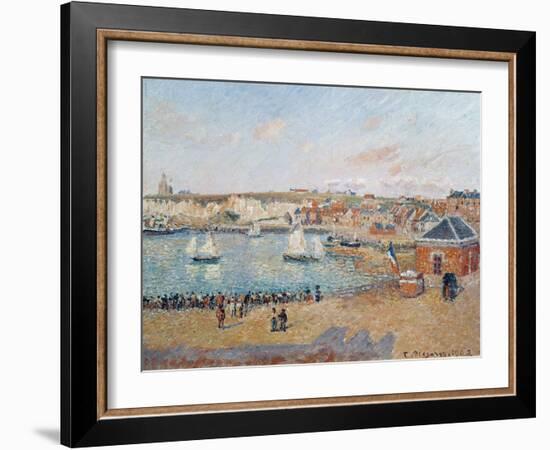 The Outer Harbour at Dieppe, 1902-Camille Pissarro-Framed Giclee Print