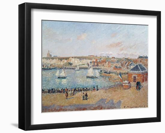 The Outer Harbour at Dieppe, 1902-Camille Pissarro-Framed Giclee Print