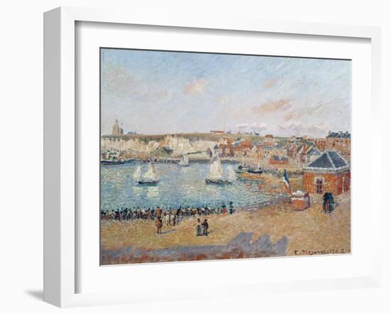 The Outer Harbour at Dieppe, 1902-Camille Pissarro-Framed Giclee Print