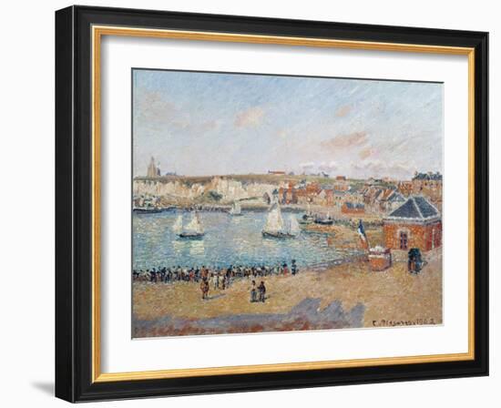 The Outer Harbour at Dieppe, 1902-Camille Pissarro-Framed Giclee Print