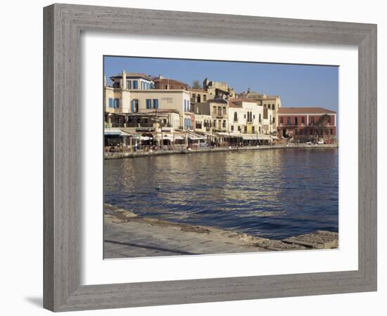 The Outer Harbour, Chania, Crete, Greece-Sheila Terry-Framed Photographic Print