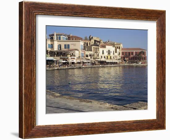 The Outer Harbour, Chania, Crete, Greece-Sheila Terry-Framed Photographic Print