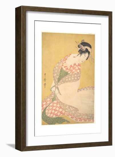 The Outer Robe, c.1795-Kitagawa Utamaro-Framed Giclee Print