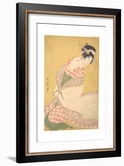 The Outer Robe, c.1795-Kitagawa Utamaro-Framed Giclee Print