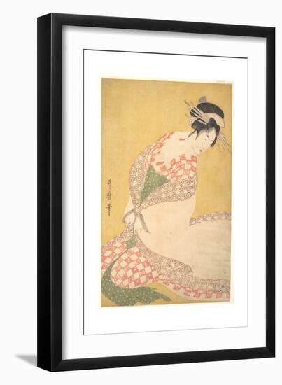 The Outer Robe, c.1795-Kitagawa Utamaro-Framed Giclee Print