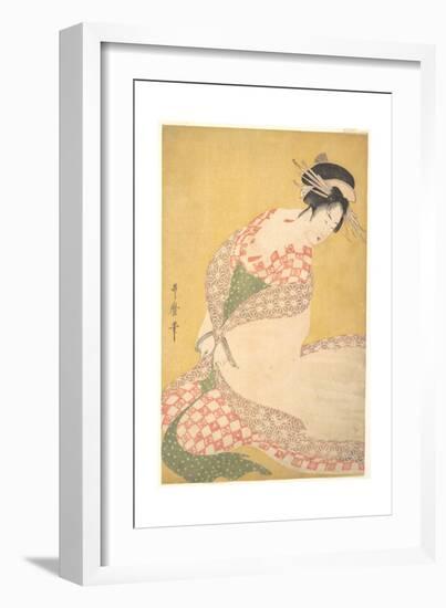 The Outer Robe, c.1795-Kitagawa Utamaro-Framed Giclee Print