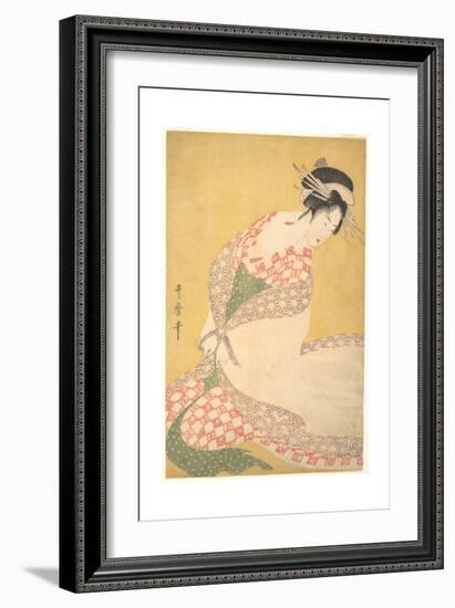 The Outer Robe, c.1795-Kitagawa Utamaro-Framed Giclee Print