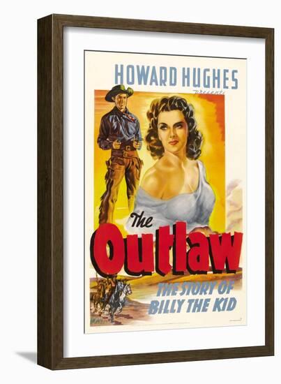 The Outlaw, Jack Buetel, Jane Russell, 1943-null-Framed Premium Giclee Print