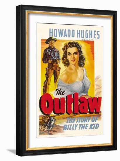 The Outlaw, Jack Buetel, Jane Russell, 1943-null-Framed Premium Giclee Print