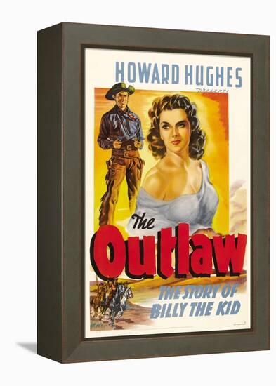 The Outlaw, Jack Buetel, Jane Russell, 1943-null-Framed Stretched Canvas