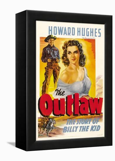 The Outlaw, Jack Buetel, Jane Russell, 1943-null-Framed Stretched Canvas